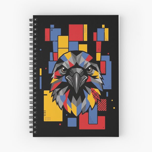 Item preview, Funny Crow Colorful Blocks Geometric Art Boys Girls Kids designed and sold by FurryHavenPH.