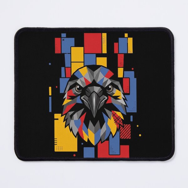 Item preview, Funny Crow Colorful Blocks Geometric Art Boys Girls Kids designed and sold by FurryHavenPH.