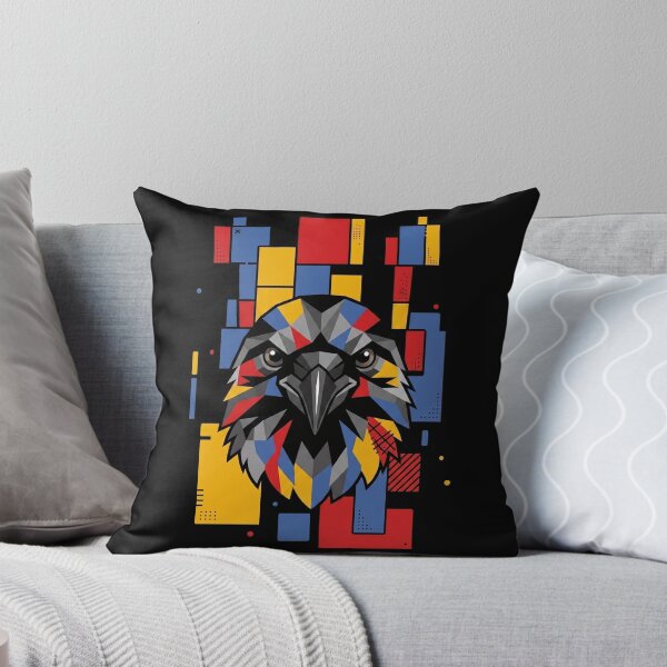 Item preview, Funny Crow Colorful Blocks Geometric Art Boys Girls Kids designed and sold by FurryHavenPH.