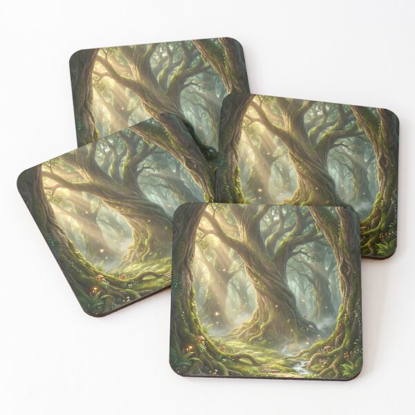 Item preview, Enchanted Forest Path Mossy Tree Canopy designed and sold by Itsheartshop.