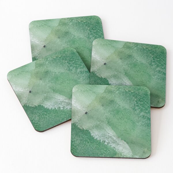 Item preview, Natural Green Aventurine Quartz Crystal Texture – Raw Gemstone Surface with Soft Emerald Green Mineral Pattern for Elegant Nature Inspired Decor and Accessories designed and sold by SurfaceCraft Studio.