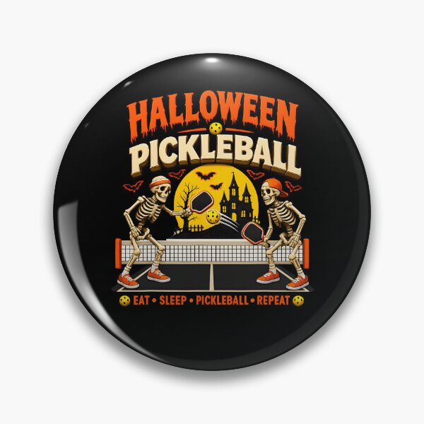 Item preview, Funny Halloween Pickleball Game Skeletons and Pickle Ball designed and sold by averyfisher.