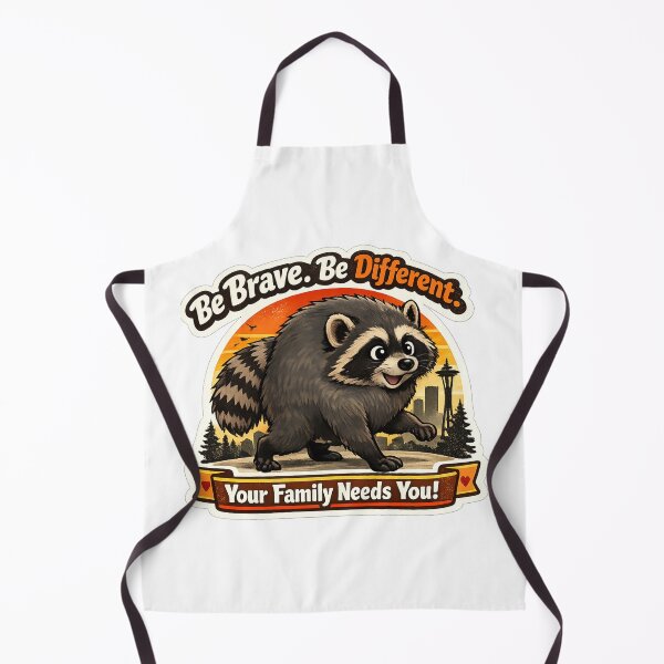 Item preview, Jimothy Raccoon Be Brave Different Family Quote designed and sold by TSshirtShoppe.