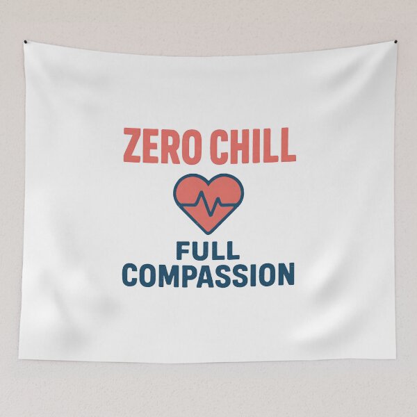 Item preview, Zero Chill Full Compassion Shirt, Bold Nurse Statement T-Shirt, Funny Nurse Humor Tee, Sarcastic Nurse Gift Shirt designed and sold by TshirtsLabs.