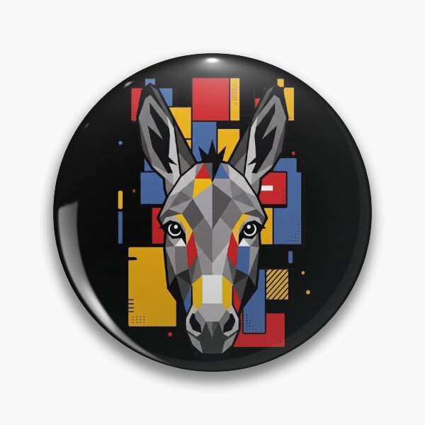 Item preview, Funny Donkey Colorful Blocks Geometric Art Boys Girls Kids designed and sold by FurryHavenPH.