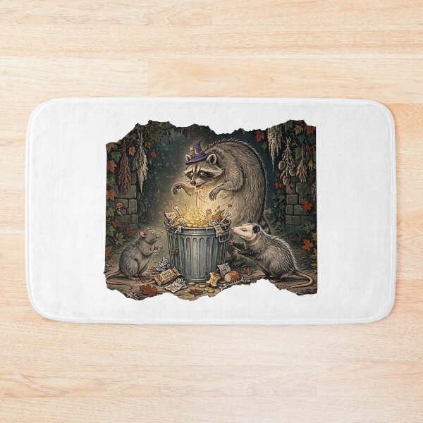 Item preview, Wizard Jimothy Raccoon Trash Treasure - Funny Witchy Halloween Opossum Rat designed and sold by Neurospicy Trolls.