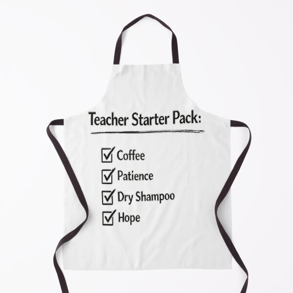 Item preview, Teacher Starter Pack Funny Teacher Checklist T-Shirt Stickers designed and sold by Sunday.Supply.