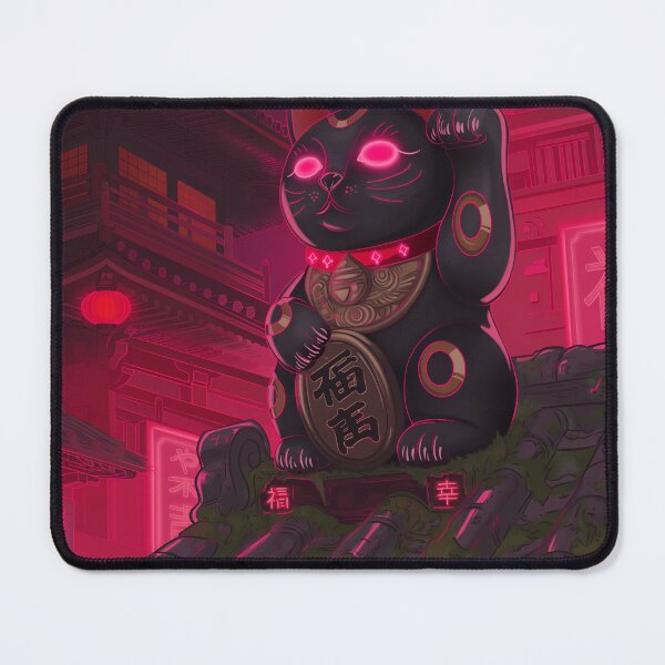 Item preview, Maneki neko pink neon designed and sold by NinkleArt.