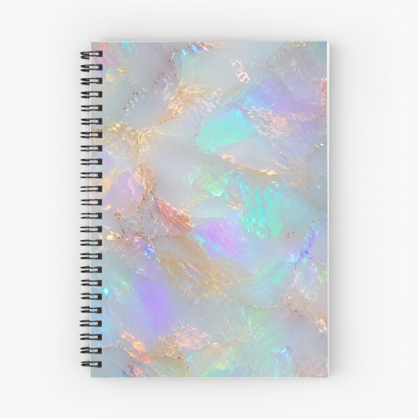 Item preview, White Precious Opal Gemstone Texture – Iridescent Crystal Surface with Rainbow Play of Color Natural Opal Pattern for Luxury Decor and Elegant Accessories designed and sold by SurfaceCraft Studio.
