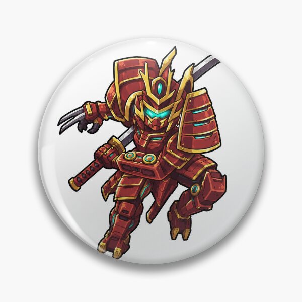 Item preview, Honor meets high-tech in this adorable Chibi Samurai Mecha DIGITAL hand draw artwork  designed and sold by sabartgunpla.
