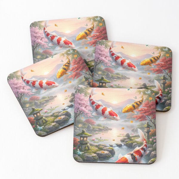 Item preview, Zen Japanese Koi Fish Garden Pond designed and sold by Itsheartshop.