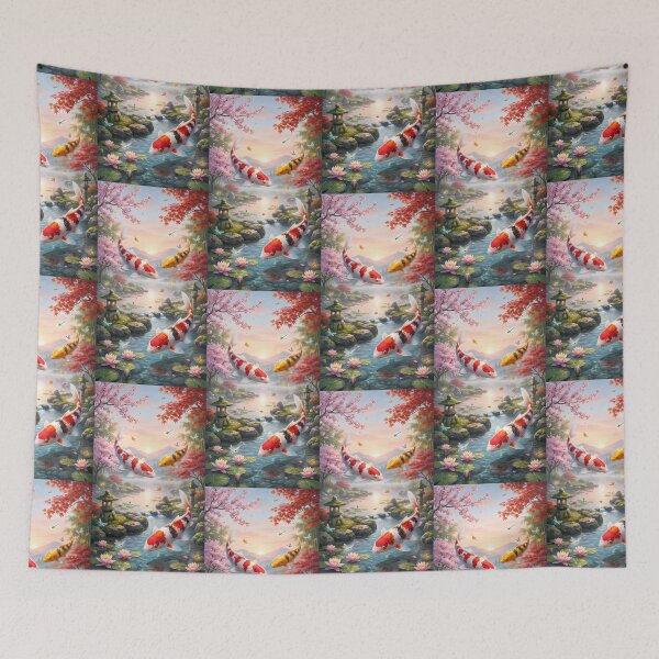 Item preview, Zen Japanese Koi Fish Garden Pond designed and sold by Itsheartshop.