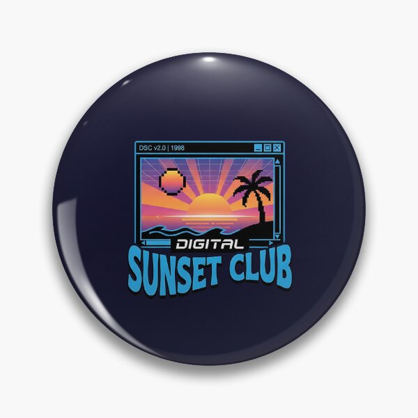 Item preview, Digital Sunset Club 90s Retro designed and sold by Zazz Lee.