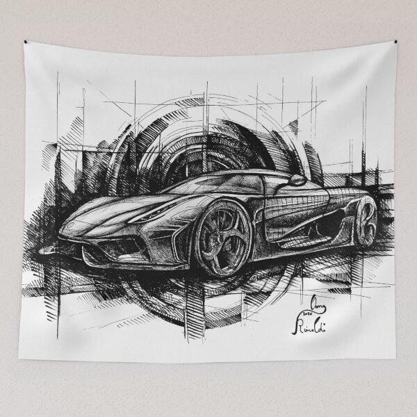 Item preview, The Geometry of Velocity, Ink on Paper, 30x42 cm, 2026 designed and sold by oanaunciuleanu.