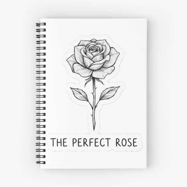 Item preview, The Tied Rose Bud - Unique Sketchy Floral Art Sticker designed and sold by Nakrisa.