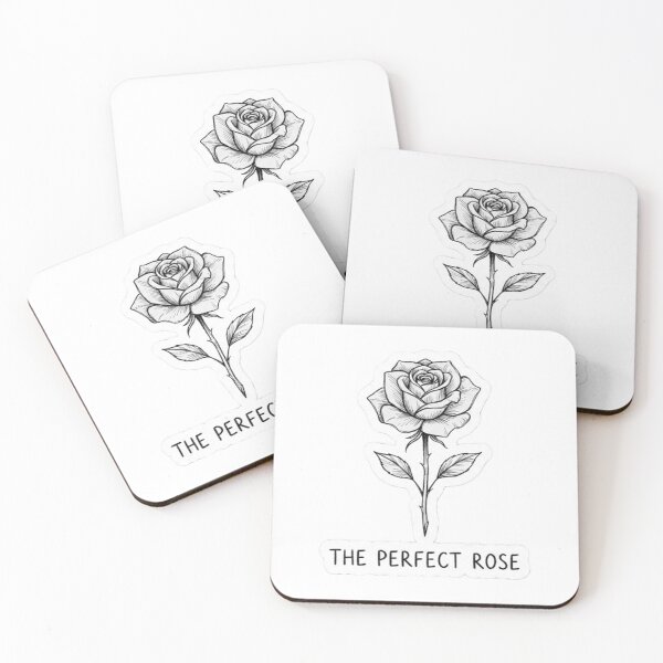Item preview, The Tied Rose Bud - Unique Sketchy Floral Art Sticker designed and sold by Nakrisa.