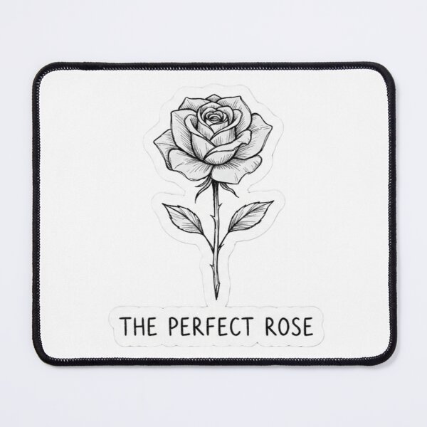 Item preview, The Tied Rose Bud - Unique Sketchy Floral Art Sticker designed and sold by Nakrisa.