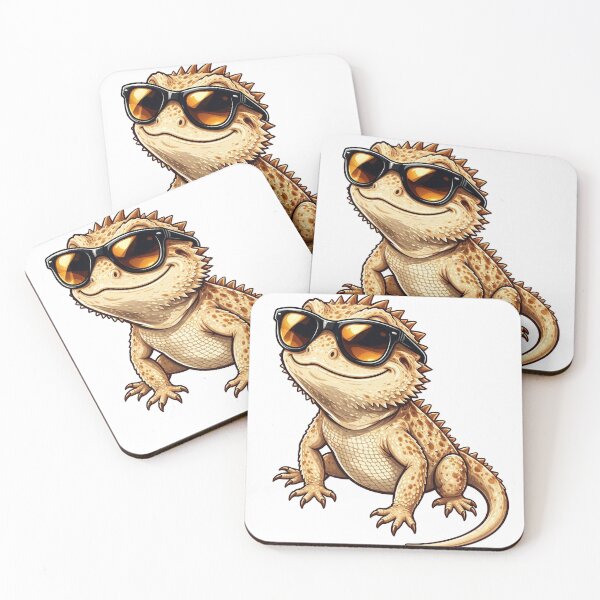 Item preview, Bearded dragon wearing sunglasses. designed and sold by DVerse Studio.