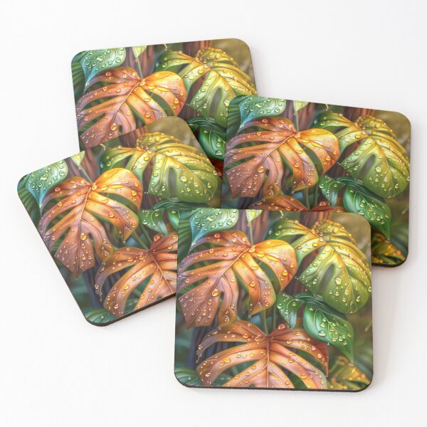 Item preview, Monstera Leaves  Art – Tropical Rainforest designed and sold by MargaretWiktor.