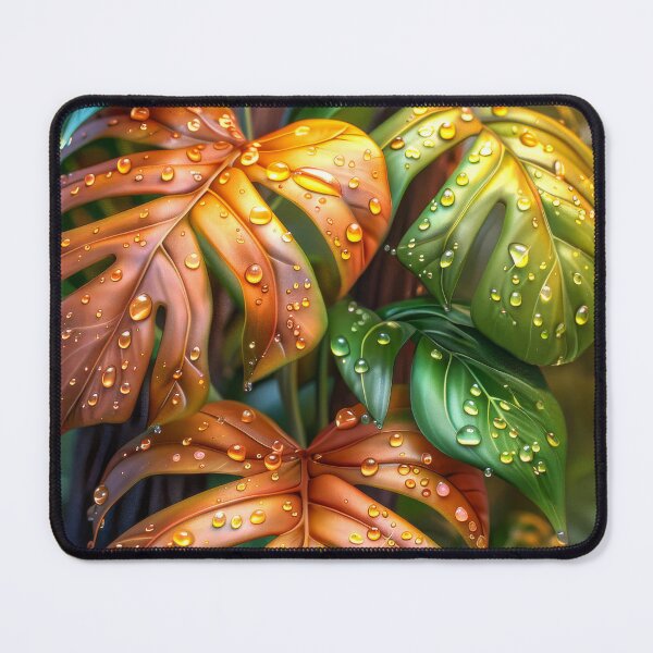 Item preview, Monstera Leaves Art – Tropical Rainforest designed and sold by MargaretWiktor.