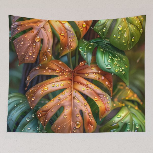 Item preview, Monstera Leaves  Art – Tropical Rainforest designed and sold by MargaretWiktor.
