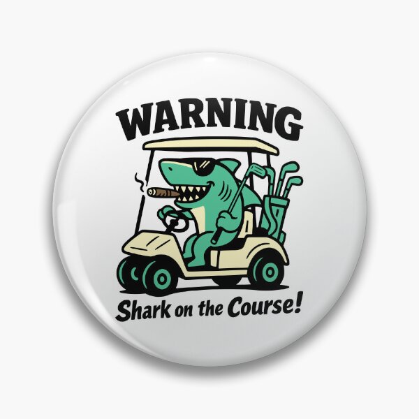 Item preview, Shark on the golf course designed and sold by Traveldrawings.