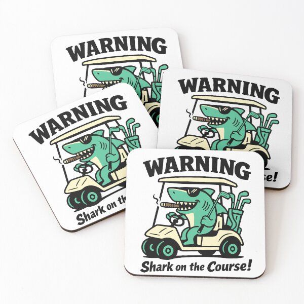 Item preview, Shark on the golf course designed and sold by Traveldrawings.