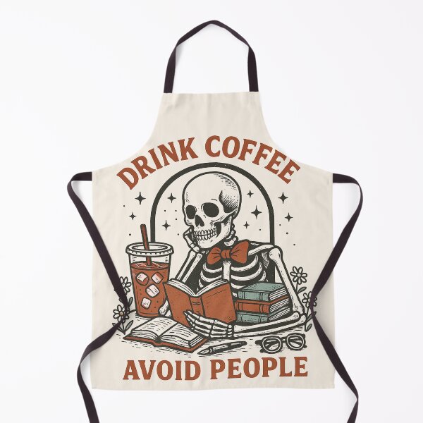 Item preview, Funny Skeleton Reading Books - Drink Coffee, Avoid People designed and sold by legendaryskins.