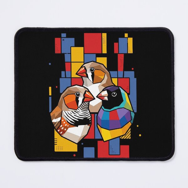 Item preview, Funny Finches Bird Colorful Blocks Geometric Art Boys Girls Kids designed and sold by FurryHavenPH.