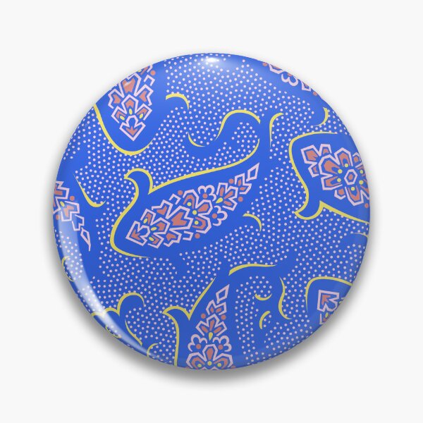 Item preview, Mosaic koi flow in electric blue designed and sold by runcatrun.