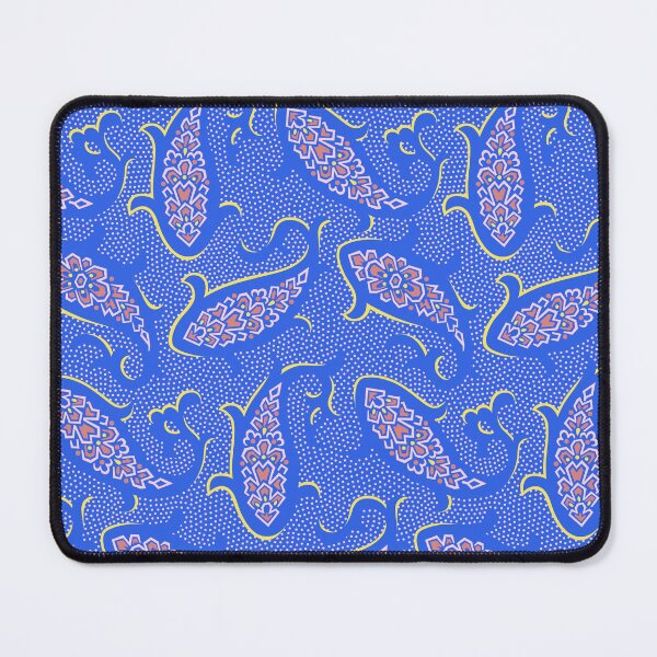 Item preview, Mosaic koi flow in electric blue designed and sold by runcatrun.