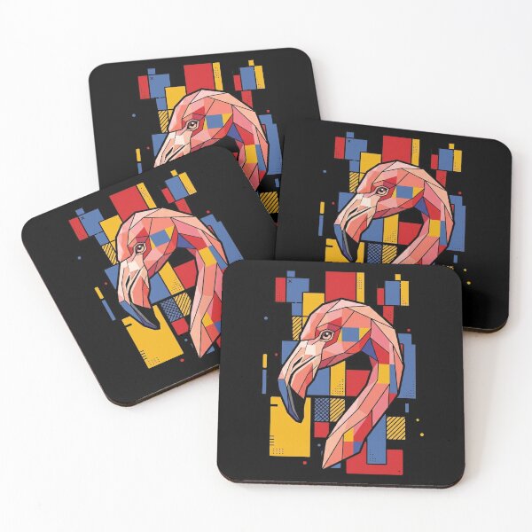 Item preview, Funny Flamingo Colorful Blocks Geometric Art Boys Girls Kids designed and sold by FurryHavenPH.