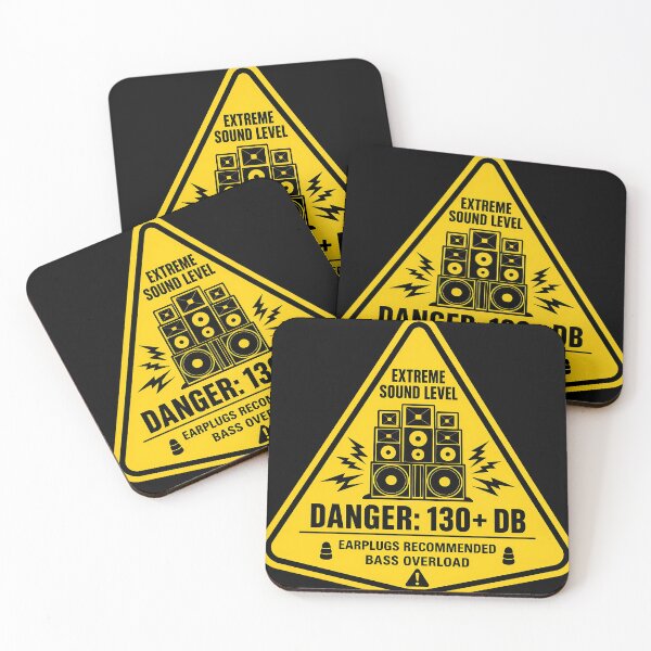 Item preview, Extreme Sound Level Danger Bass Sign designed and sold by  ZenRave Designs.