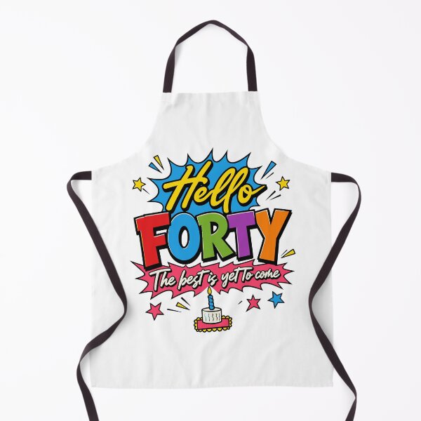 Item preview, Hello Forty The Best Is Yet To Come Pop Art Comic Book 40th Birthday Celebration Milestone Gift Graphic designed and sold by illeN-Art-World.