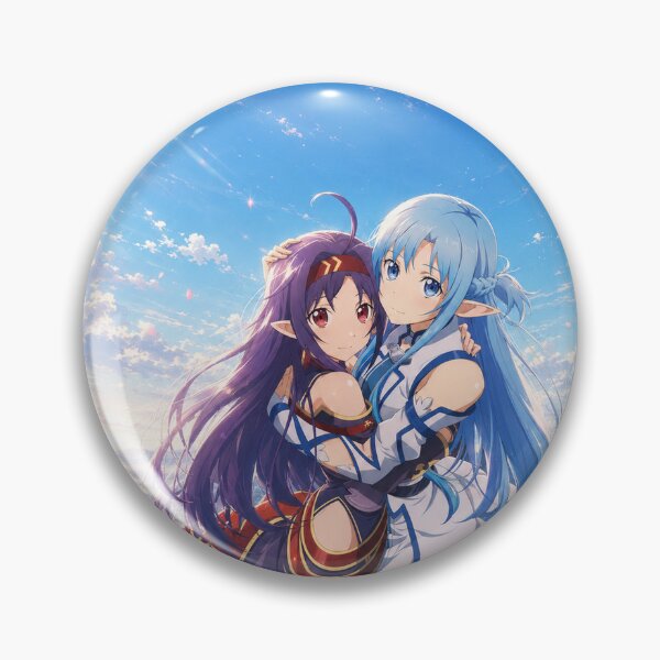 Item preview, Asuna and Yuuki under the Aincrad sky designed and sold by Pixel Sakura Gallery.