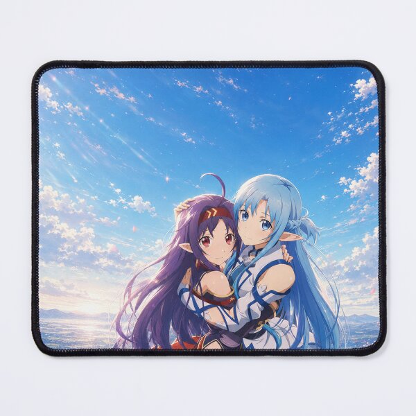 Item preview, Asuna and Yuuki under the Aincrad sky designed and sold by Pixel Otaku Gallery.