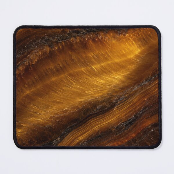 Item preview, Golden Tiger Eye Gemstone Texture – Natural Chatoyant Crystal Pattern with Rich Honey Gold Bands and Brown Mineral Surface for Luxury Home Decor and Modern Accessories designed and sold by SurfaceCraft Studio.