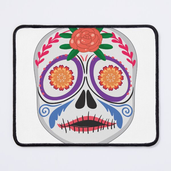 Item preview, Elegant Rose Sugar Skull | Minimal Day of the Dead Calavera Folk Art Design designed and sold by Ecocrushstudio.
