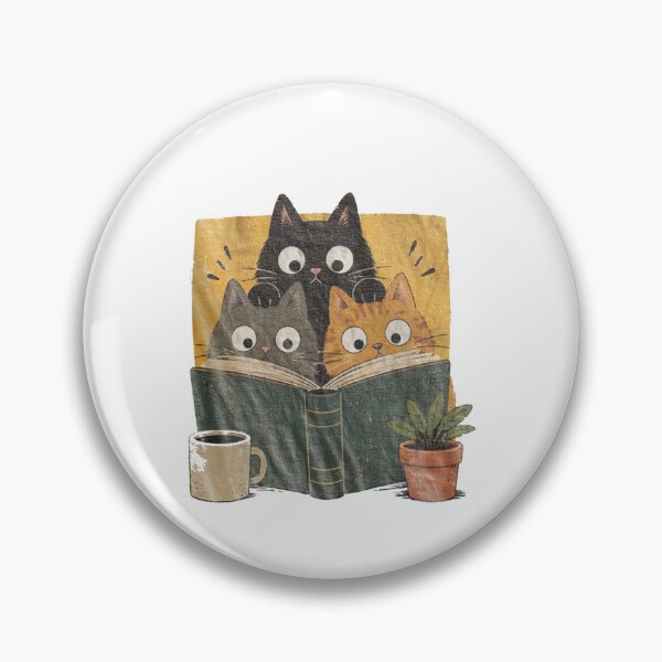 Item preview, Retro Curious Reading Cats - Vintage Art designed and sold by Gbriel3.