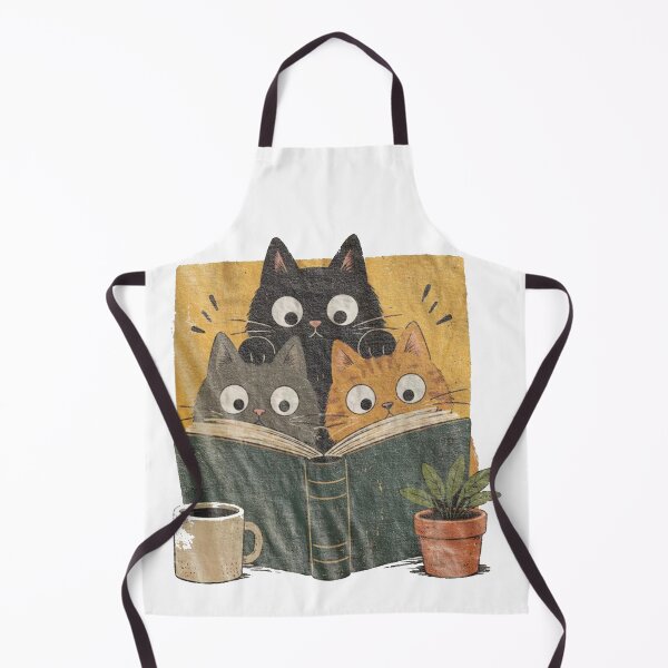 Item preview, Retro Curious Reading Cats - Vintage Art designed and sold by Gbriel3.