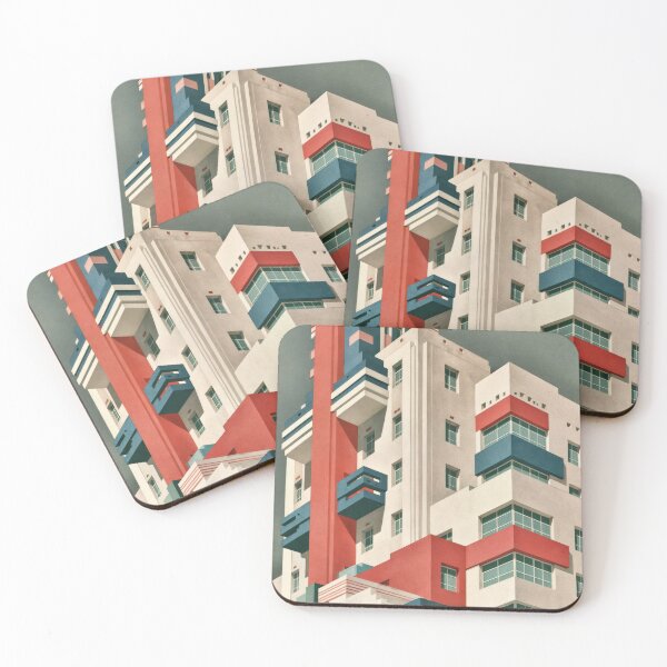 Item preview, Wall Art - Postcard - Modernist Geometric Tower designed and sold by ForeverPrintsOK.