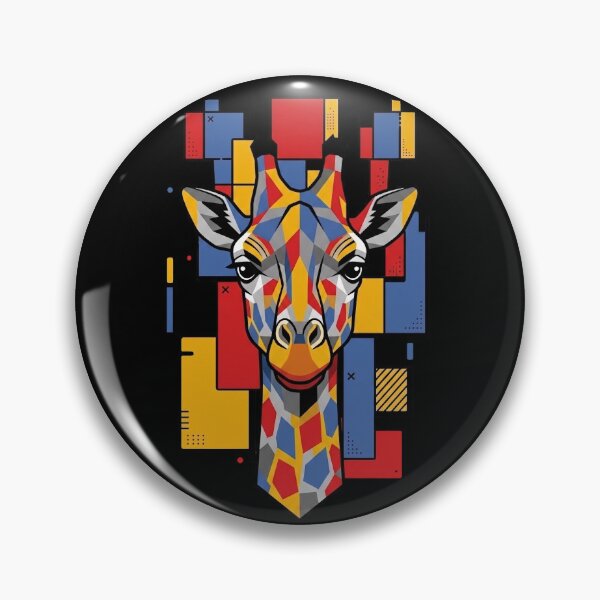 Item preview, Funny Giraffe Colorful Blocks Geometric Art Boys Girls Kids designed and sold by FurryHavenPH.