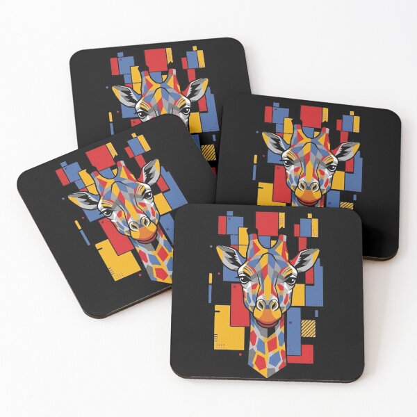 Item preview, Funny Giraffe Colorful Blocks Geometric Art Boys Girls Kids designed and sold by FurryHavenPH.