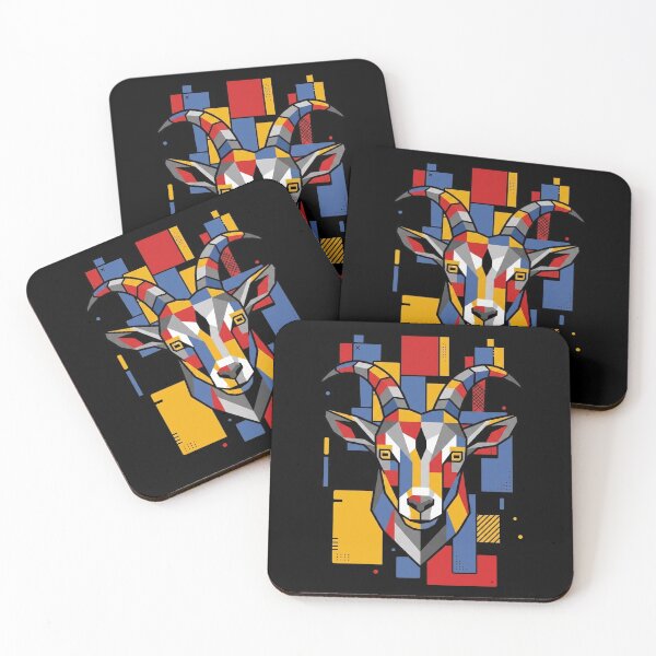 Item preview, Funny Goat Colorful Blocks Geometric Art Boys Girls Kids designed and sold by FurryHavenPH.