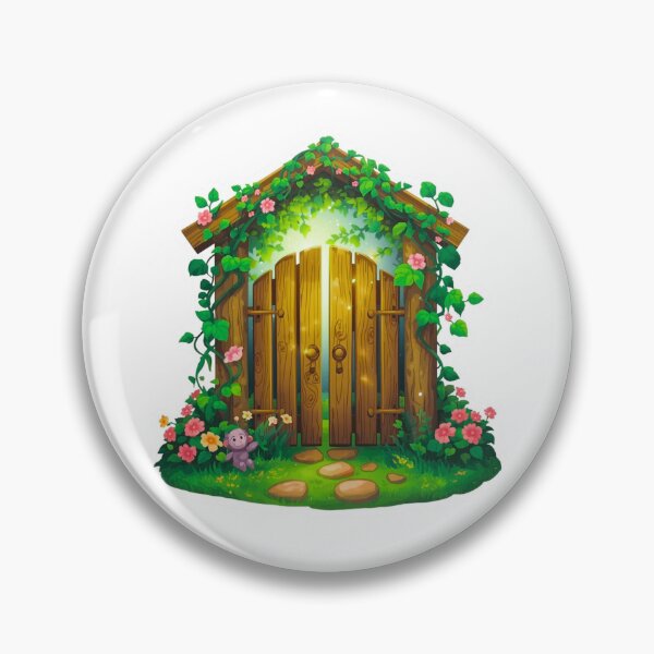 Item preview, Enchanted Fairy Door Sticker | Magical Forest Gateway Decal designed and sold by Pandey14.