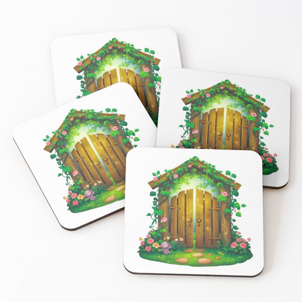 Item preview, Enchanted Fairy Door Sticker | Magical Forest Gateway Decal designed and sold by Pandey14.