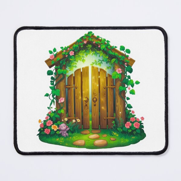 Item preview, Enchanted Fairy Door Sticker | Magical Forest Gateway Decal designed and sold by Pandey14.