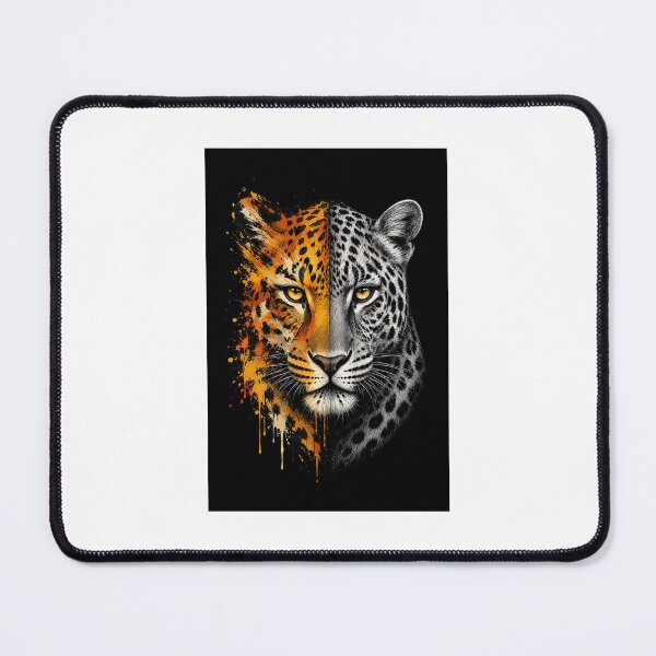 Item preview, Half Low Poly Leopard Portrait designed and sold by VeltrixaDesigns.