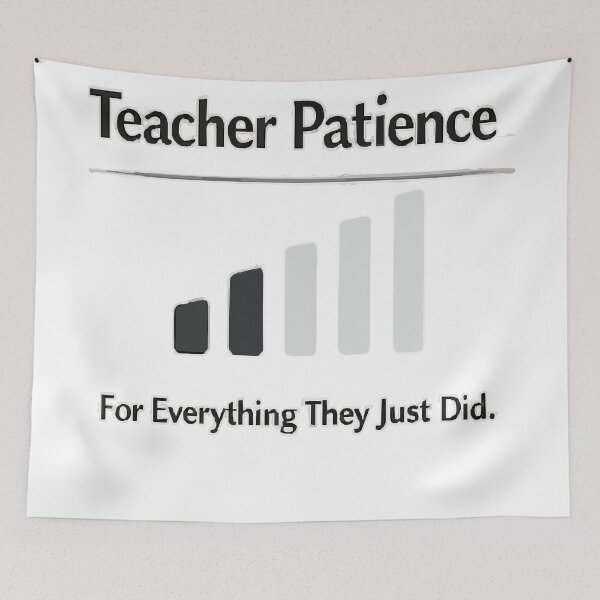 Item preview, Teacher Patience Weak Signal Funny Teacher WiFi T-Shirt Stickers designed and sold by Sunday.Supply.