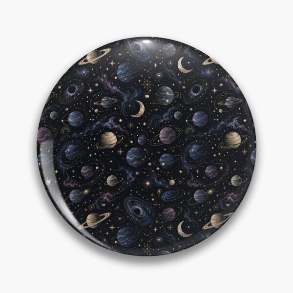 Item preview, Celestial Galaxy Planets Seamless Pattern designed and sold by MoodSupplyStudio.